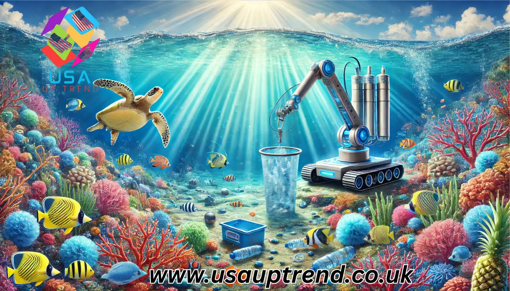 What type of technology has helped animals with underwater pollution